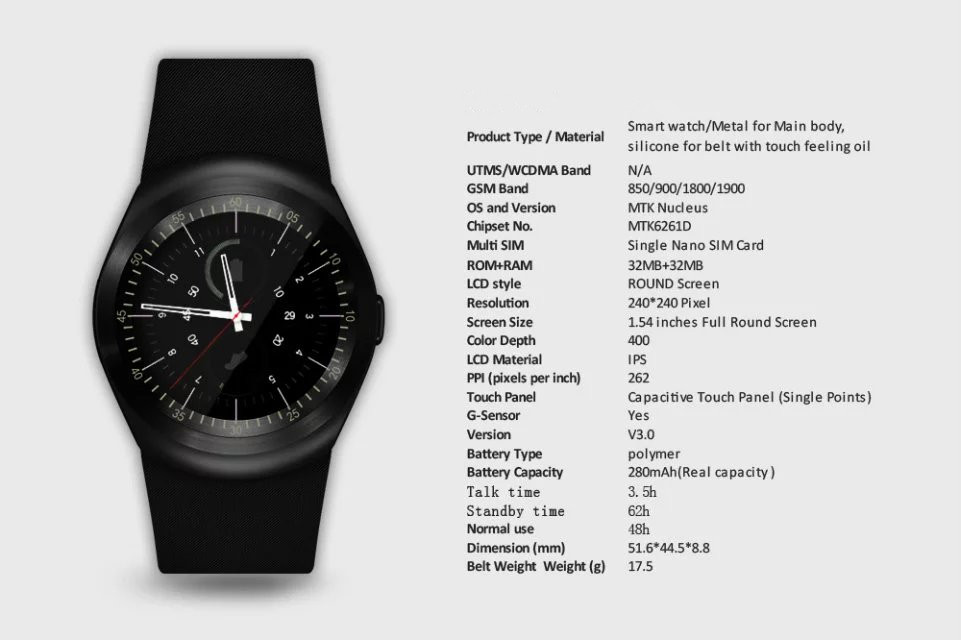 y1 smartwatch whatsapp