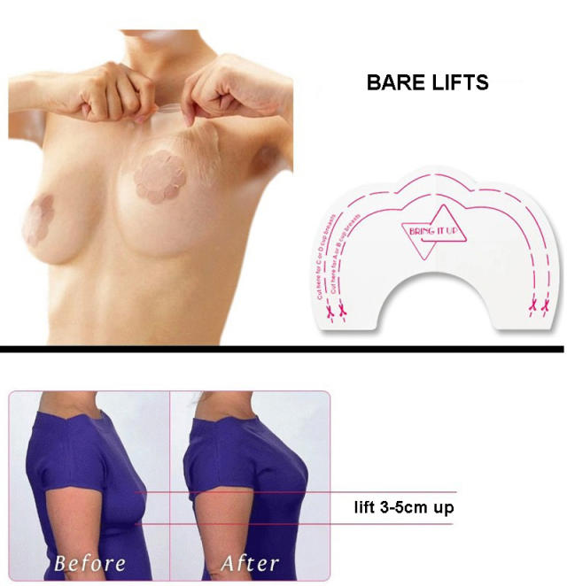 Breast Lift Tape,Invisible Instant Enhancer Push Up Bare Lift