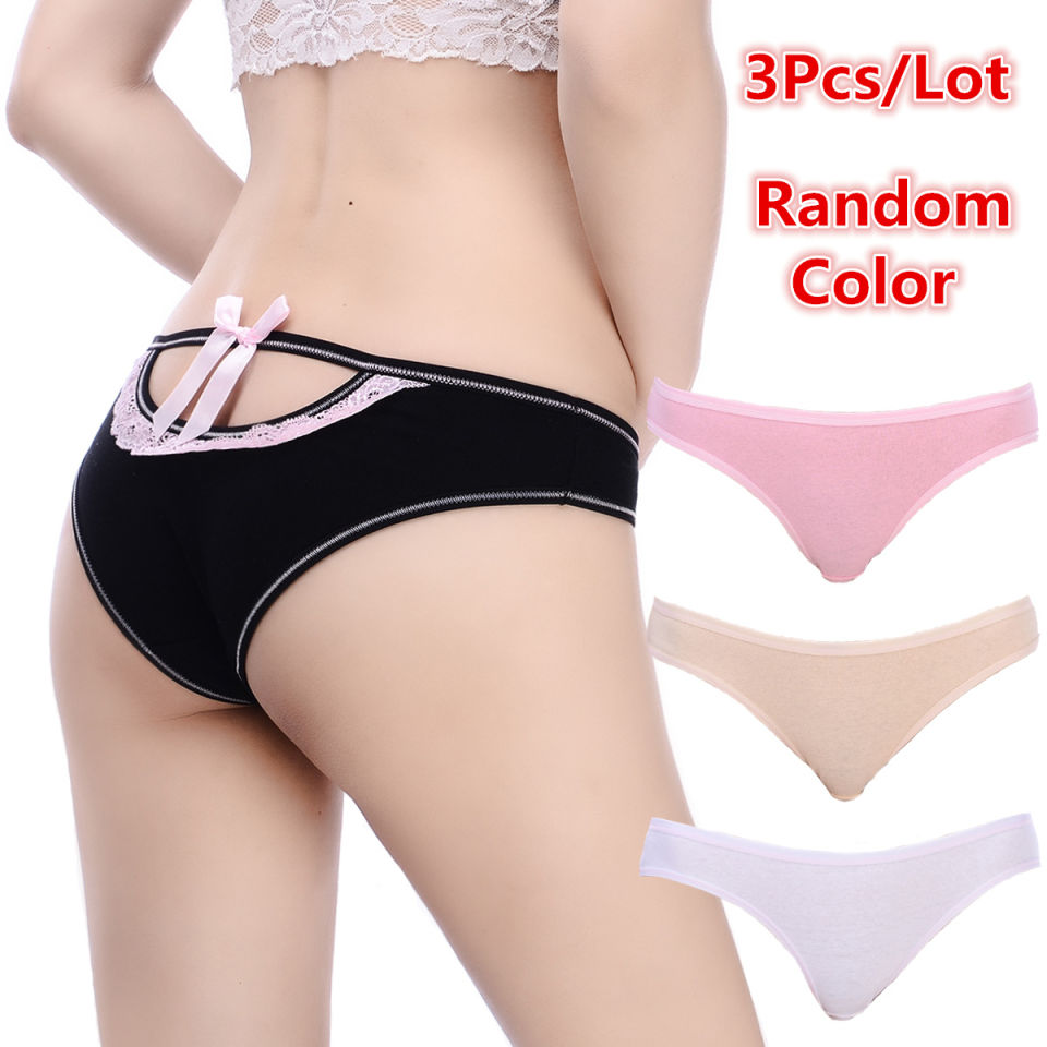  3pcs/lot Sexy Women Lace Panties Underwear Lace Briefs
