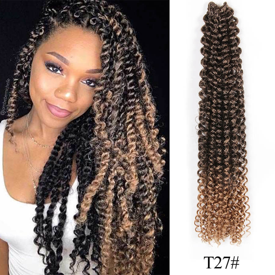 Buy 18 Ombre Fluffy Kinky Curly Twist Braiding Hair Bulk