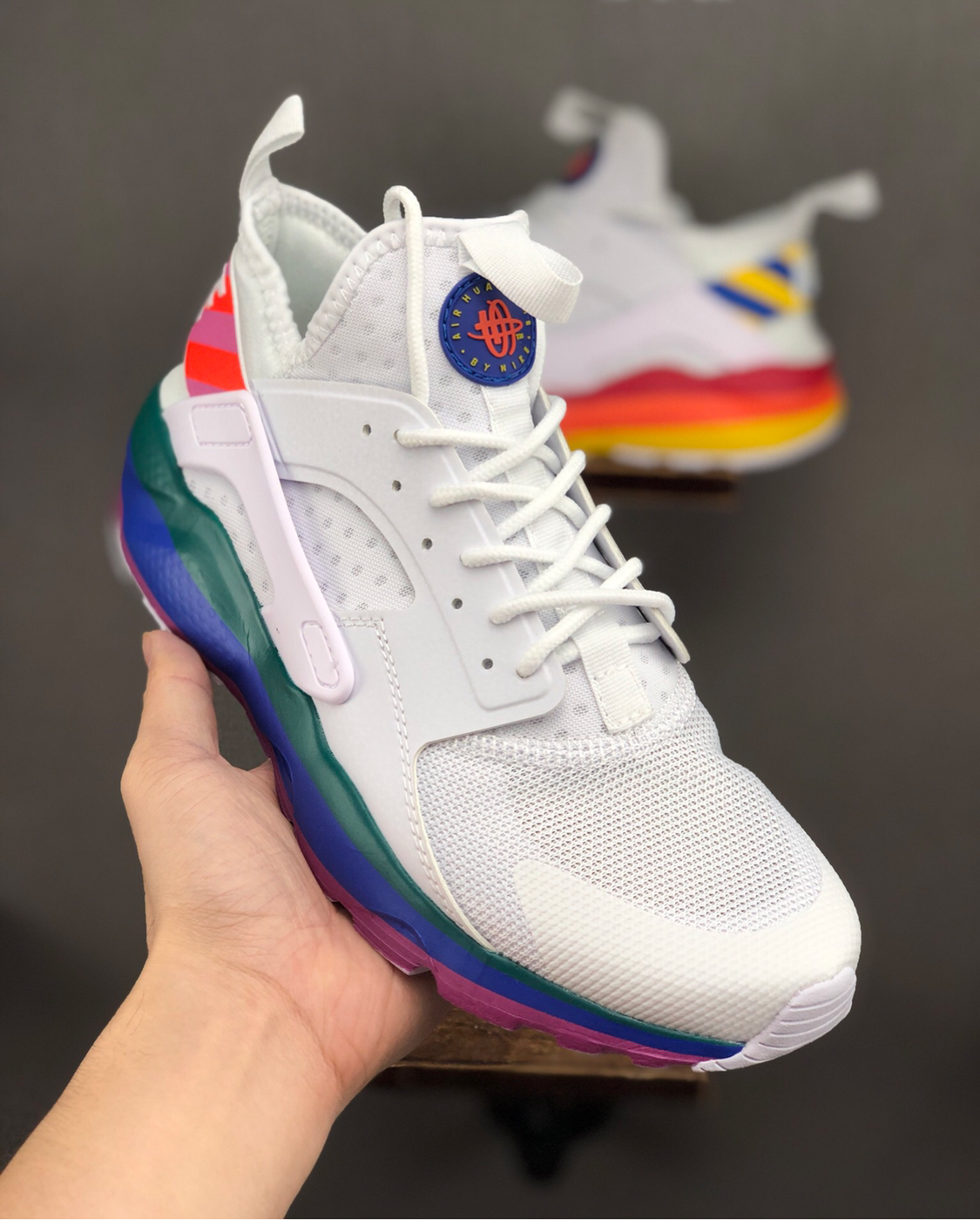 huarache rainbow shoes