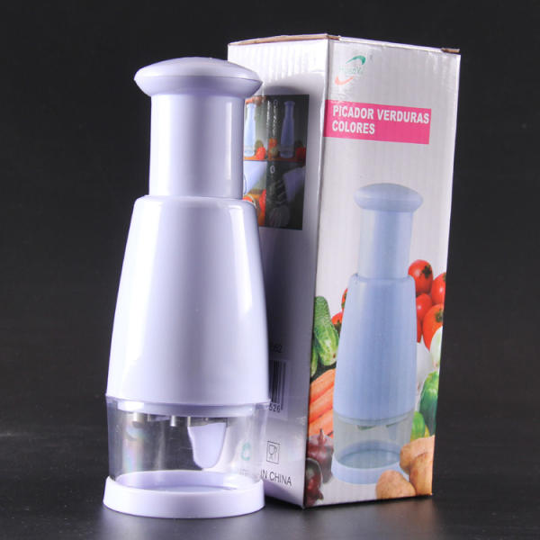 Pressing Vegetable Garlic Onion Food Chopper Cutter Slicer Peeler Dicer  White