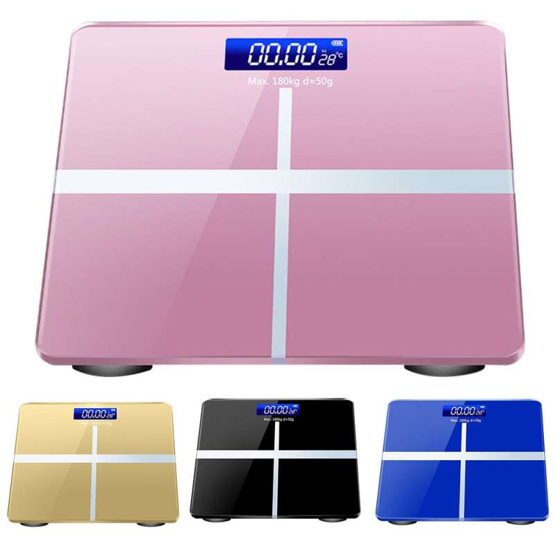 Body Fat BMI Scale Digital Human Weight Scales Floor LCD Display Body Index  Electronic Smart Weighing Scales, Purple 