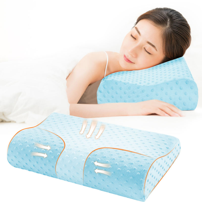 Cervical Health Massage Nap Pillows Memory Foam Neck Pillow Slow