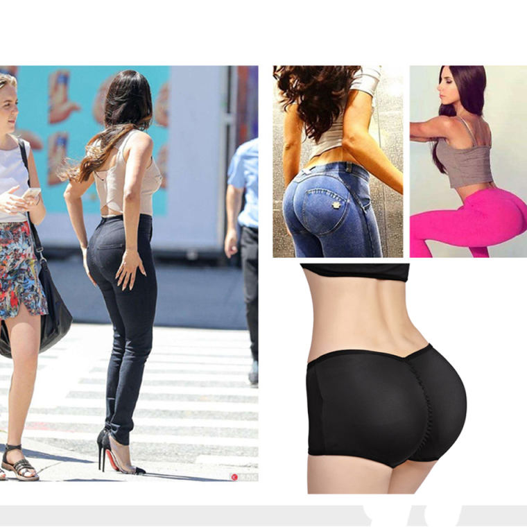 Womens Butt and Hip Enhancer Booty Padded Underwear Panties Body Shaper  Seamless Butt Lifter Panty Boyshorts