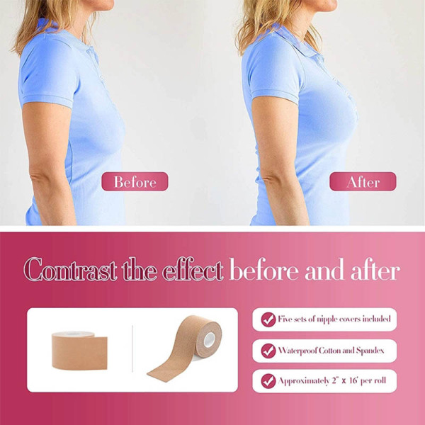 5m Boob Tape Women Breast Nipple Covers Push Up Bra Body Invisible