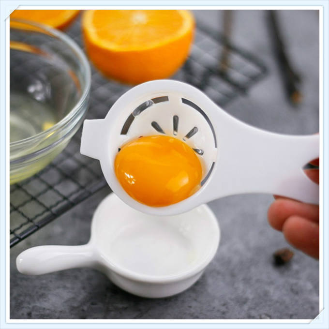 3Pcs/lot egg white separator DIY portable safety plastic egg processing  spoon funnel yolk separate home kitchen cooking gadget