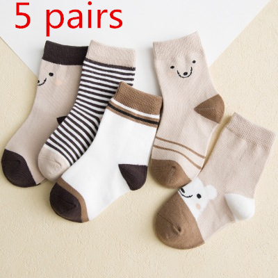 10 Pairs Children Socks Cotton Fashion Baby Boy Girls middle tube barrel Socks