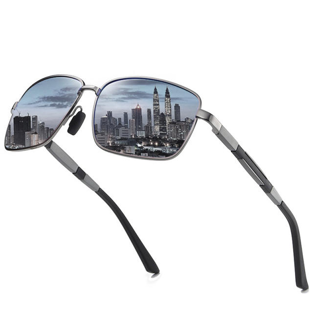 Metal+Aluminum Magnesium Polarized Sunglasses Men 2019 UV400 Cool Square  Driving Sun Glasses Driving Eyewear Gafas De Sol Shades