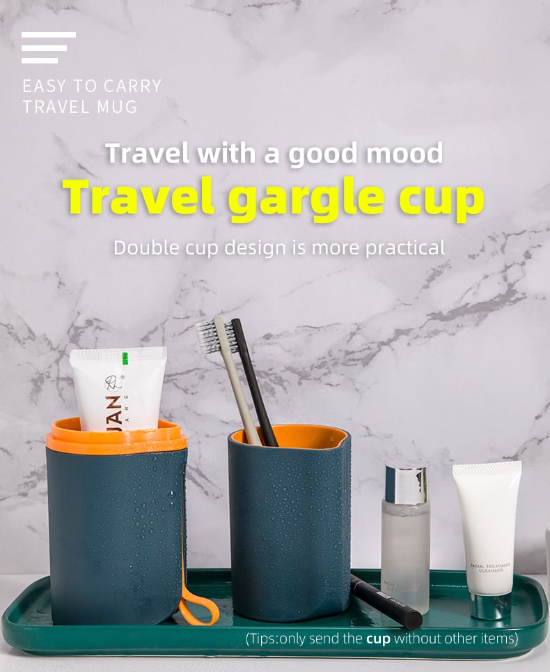 4PC Portable Travel Camping Toothbrush Protect Holder Case Box Cover Cup Set