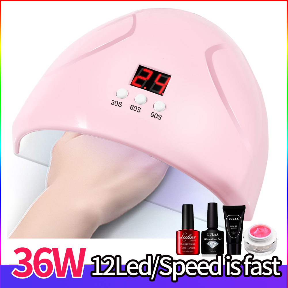 Amazon.com : LED Nail Lamp for Gel Polish, 36W UV Light for Gel Nails, LED Nail  Dryer with Infrared Sensor, 3 Timer Setting, Quickly Dry Curing Lamp for  Salon and Home, by