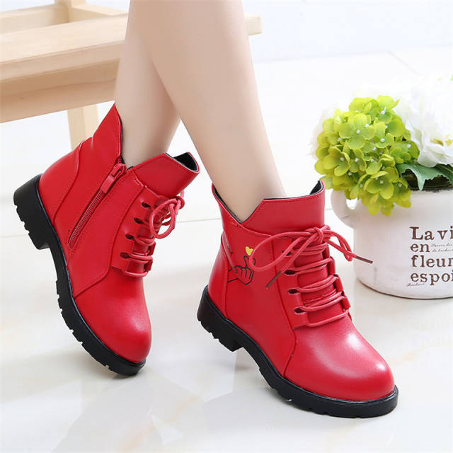 Winter 2019 Big Girls Fashion Boots Kids Teenagers Children Shoe 4 5 6 7 8 9 10 11 12 13 14 15 16 Years