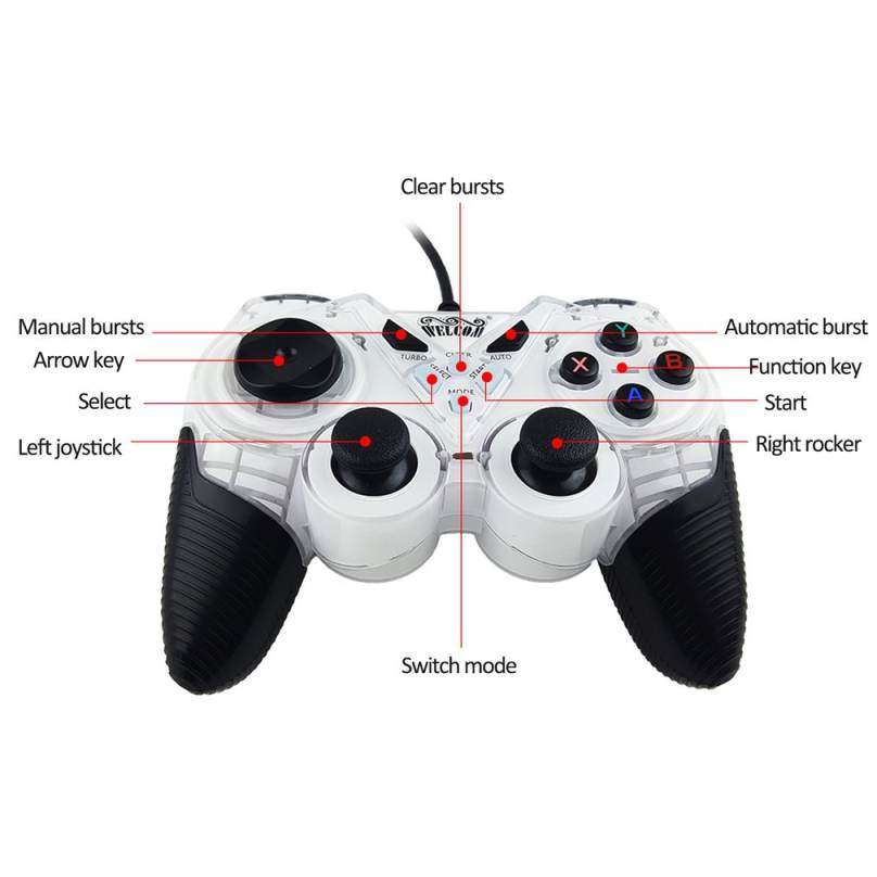 USB Wired Vibration Game Pad PC Controller Joystick Android USB Wired Vibration Game Pad PC Controller Joystick Android