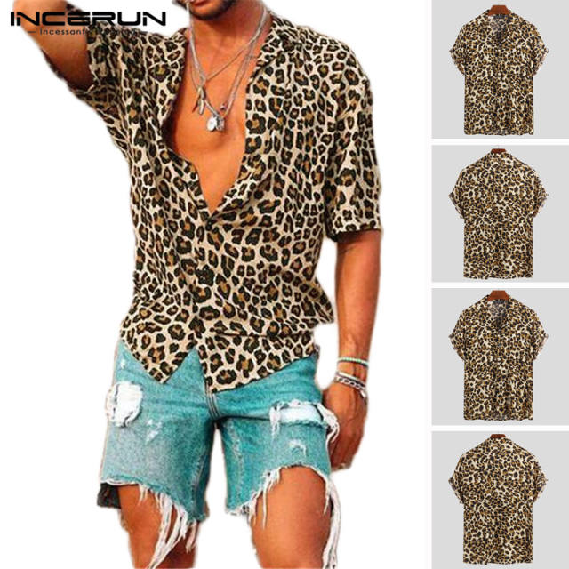 トップス ensou. Charming Man Shirt Leopard 21AW ensou. Charmingman shirt Leopard 21AW L（Leopard Print Shirt