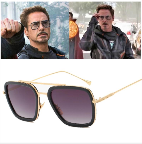 Sunglasses Vintage Square Metal Frame Eyeglasses For Men Women - Iron Man &  Spider-man Sun Glasses | Fruugo NZ