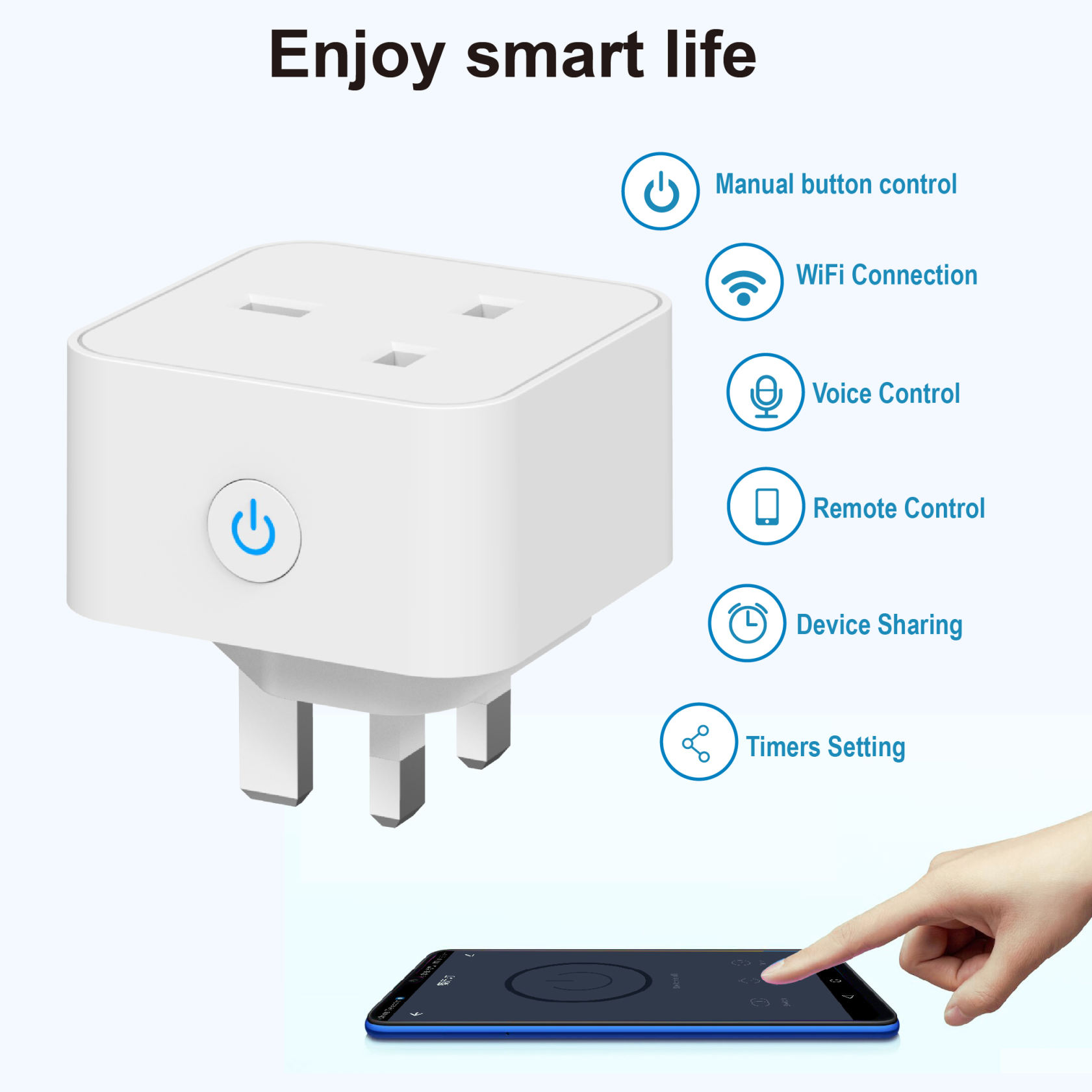 WiFi Smart Socket Outlet / Remote Control Wireless Plug - Alexa - Google  Home - Smart Phone