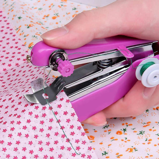 Mini Portable Smart Electric Tailor Stitch Hand-held Sewing Machine Home  Travel