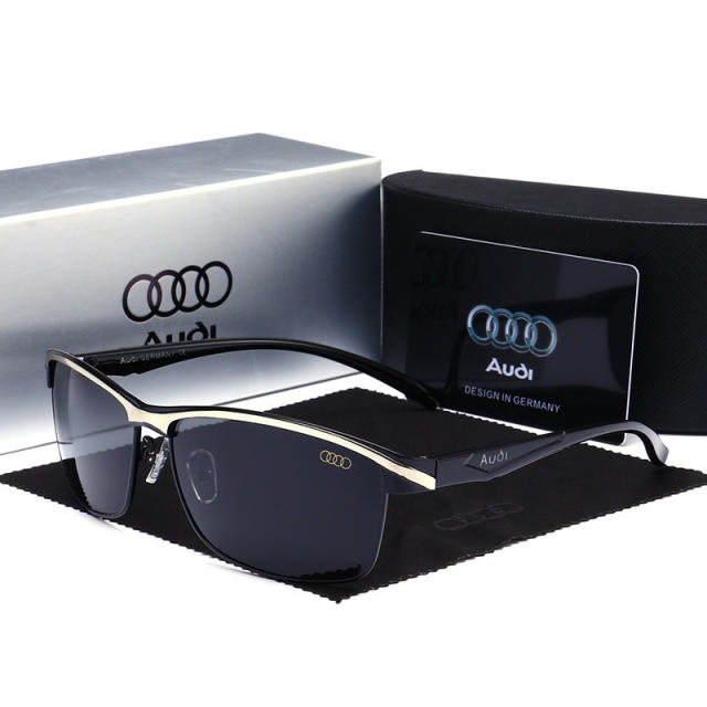 New Trendy Audi Non Polarized Sunglasses For Men Square Polarized Driving  Glasses With Logo Box From Sunglasses_of, $17.81