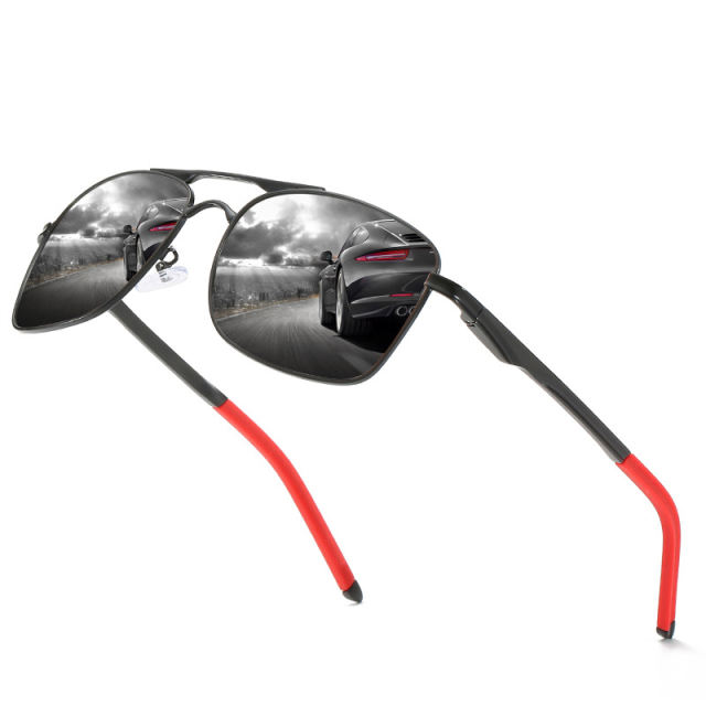 Anti-Glare Mirror Lens Men Sunglasses Polarized UV400 Protection
