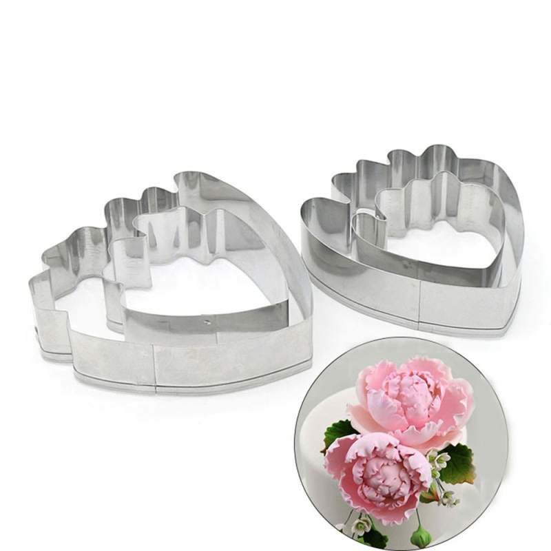 3-Piece Floral Cookie Cutter Set – Stainless Steel Petal & Flower Molds For Baking & Fondant