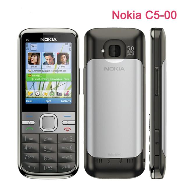 Nokia C5 00 Cellphone 3G GPS Bluetooth FM Cheap C5 00 Mobile Phone