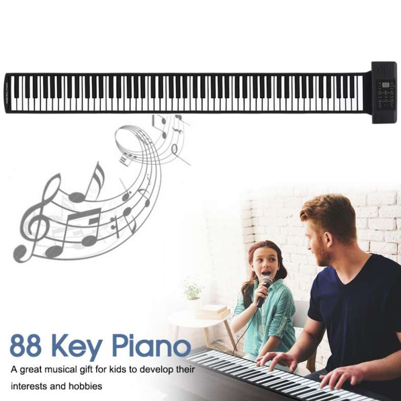 Electric Piano Keyboard 88 Key Piano Player Piano Pliable 88