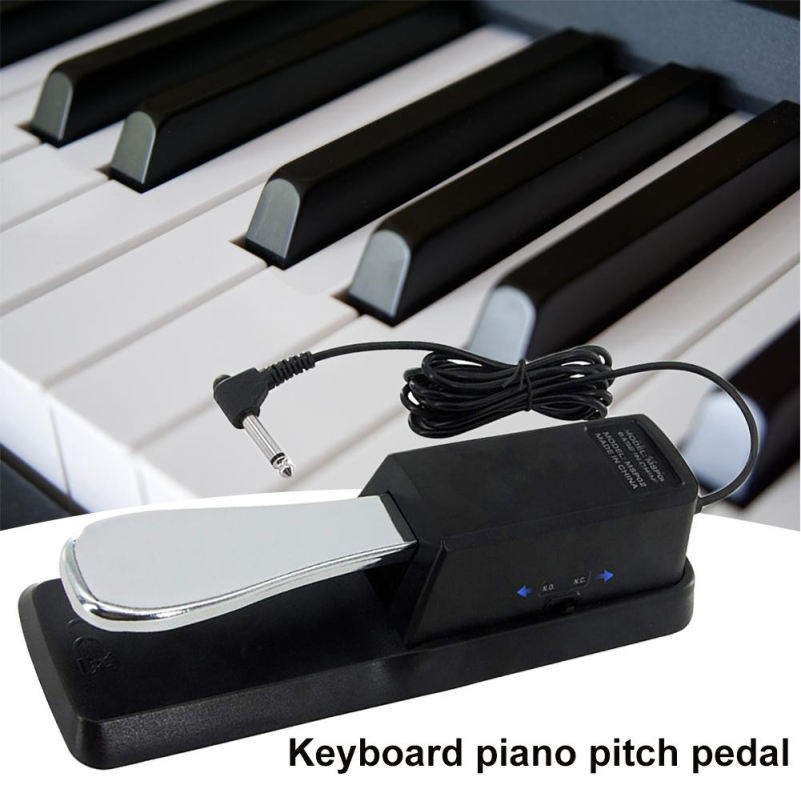 Universal Sustain Pedal, Foot Pedal for All Electronic Keyborad and Digital  Pianos, Piano Pedal with Polarity Switch, Keyboard Pedal 1/4'' (6.35mm)