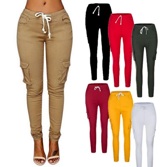 Ladies Cargo Pants Sexy Ladies Casual Harem Ladies Multi Pocket