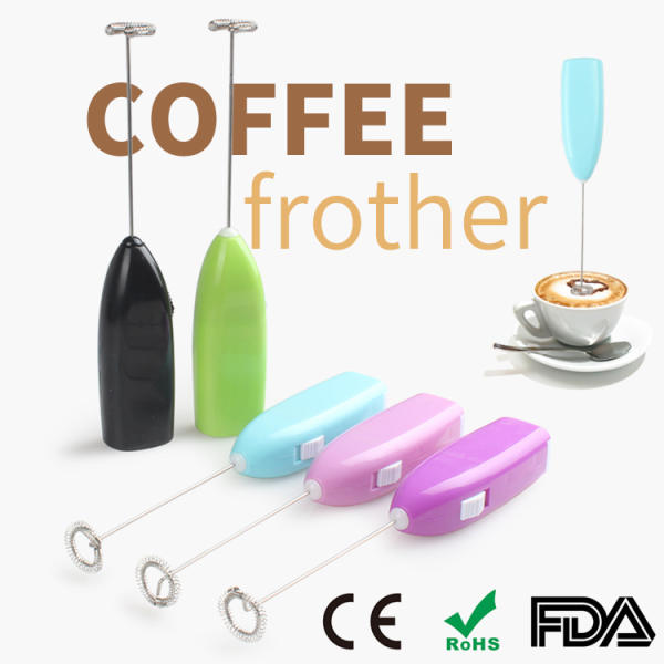 Milk Drink Coffee Whisk Mixer Electric Egg Beater Frother Foamer Mini  Handle Stirrer Practical