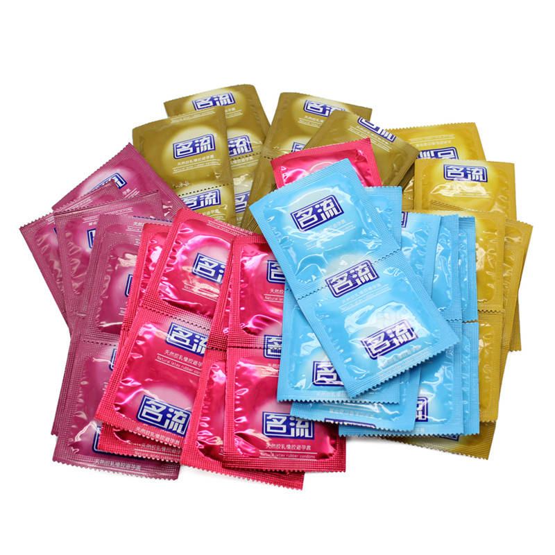 Free shipping Good Quality 1pcs Natural Latex Bulk Condoms For