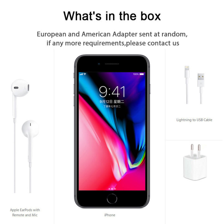 Original Apple iphone 8 Hexa Core 1821mAh RAM 2GB ROM 64GB 3D