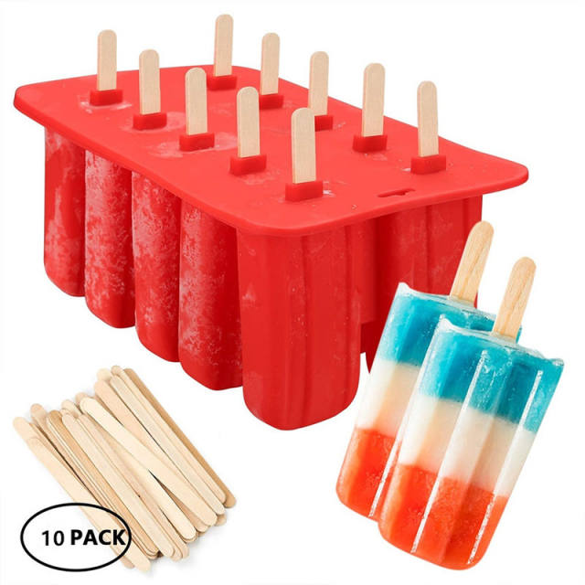 Silicone Ice Cream Tubs Eco-Friendly Popsicle Mold Household Child