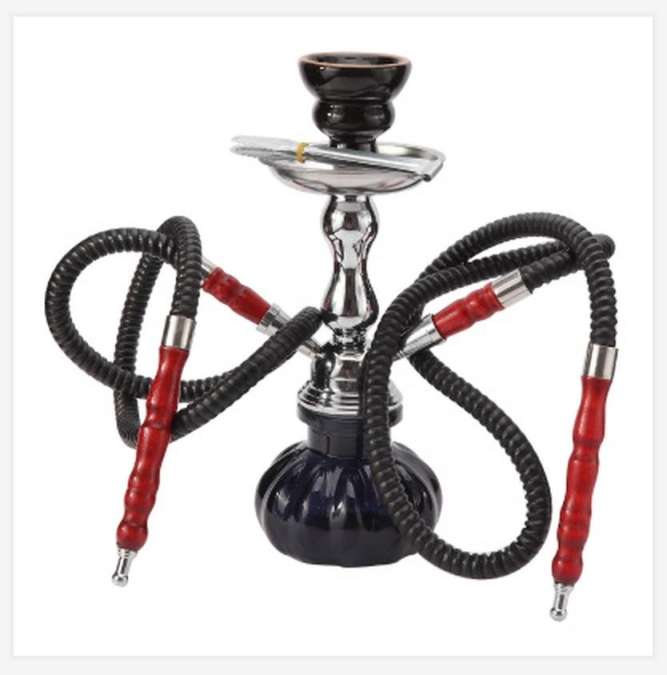  2 Hose Hookah Pipe-Arabian Hookah Set Large Double