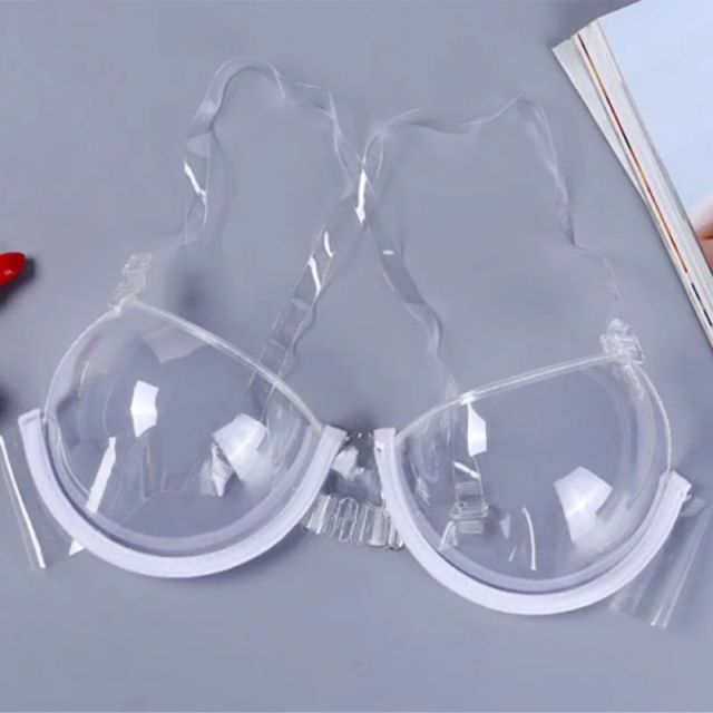 transparent bra wome fashion disposable clear push up bra strap
