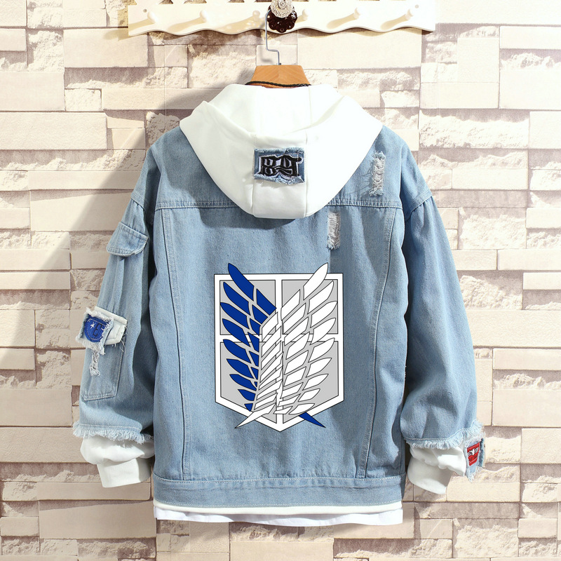 New Fashion Jacket Men Hooded Denim 