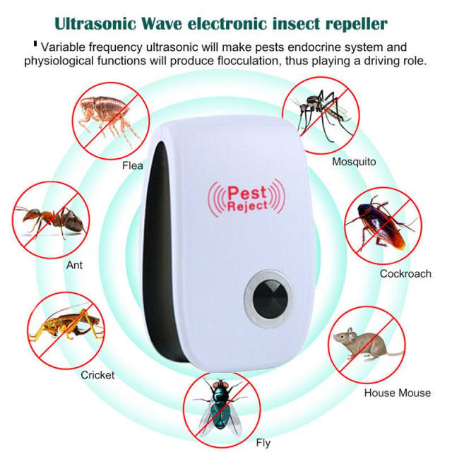 Enhanced Version Electronic Cat Ultrasonic Anti Mosquito Insect Repeller  Rat Mouse Cockroach Pest Reject Repellent EU/US/UK/AU