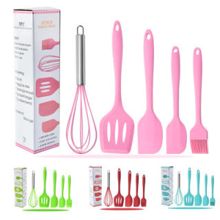 5pcs Baking Set, Kitchenware, Cooking Spoon, Shovel, Silicone Kitchenware  Set