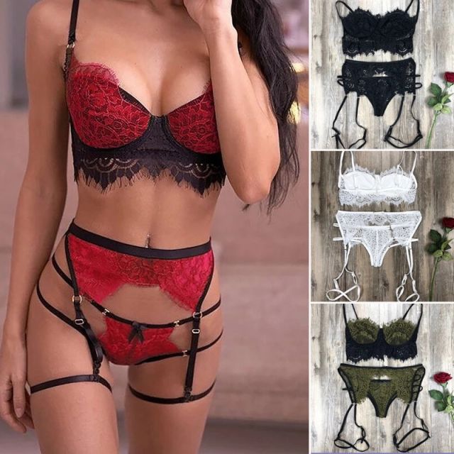 Fashion Lingerie Sexy Hot Erotic Intimates Bra Sets Panty G-String