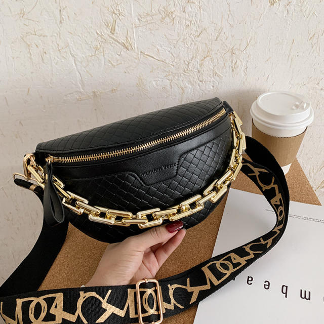 Luxury Fanny Pack High Quality Waist Bag Thick Chain Shoulder Crossbody  ChestBag