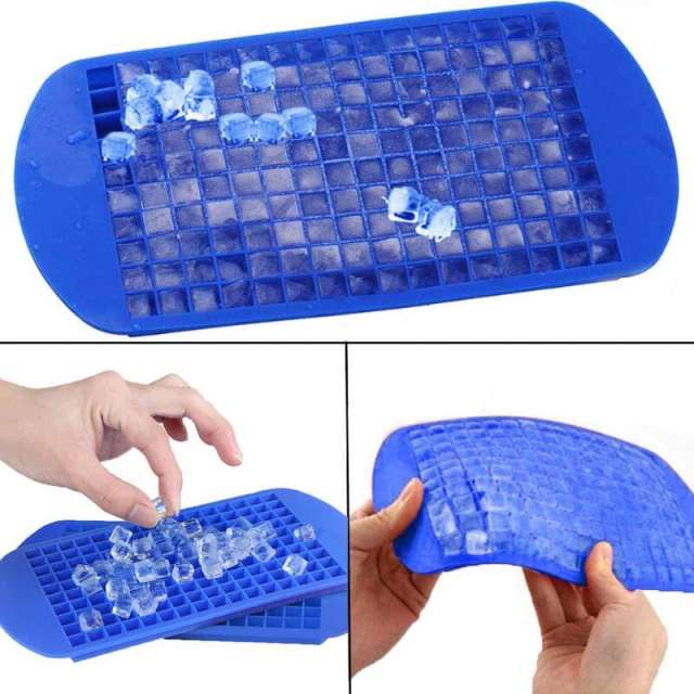 Ice Cube Tray 160 Grid Silicone Mini Crushed Small Square Mold Ice