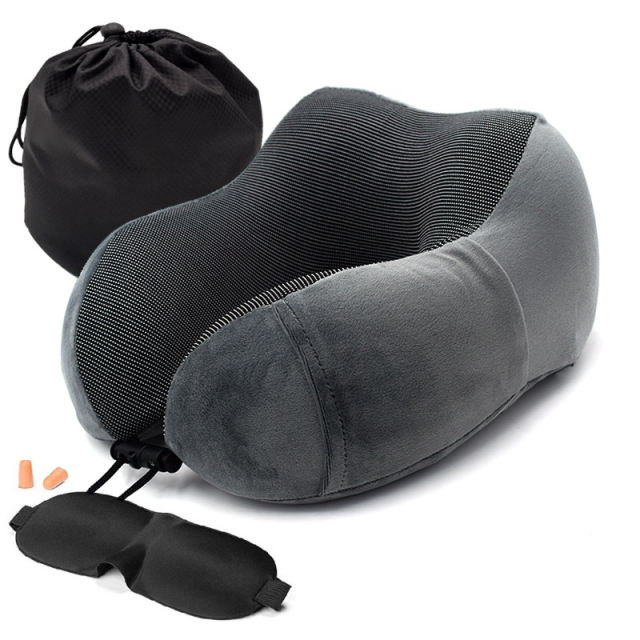 1pc U Shaped Memory Foam Neck Pillow, Soft Travel Pillow Neck