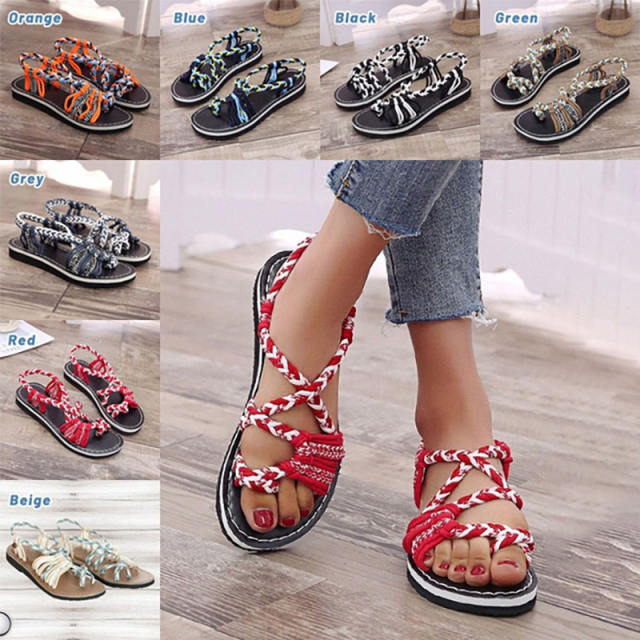 Open toe discount bandage beach sandals