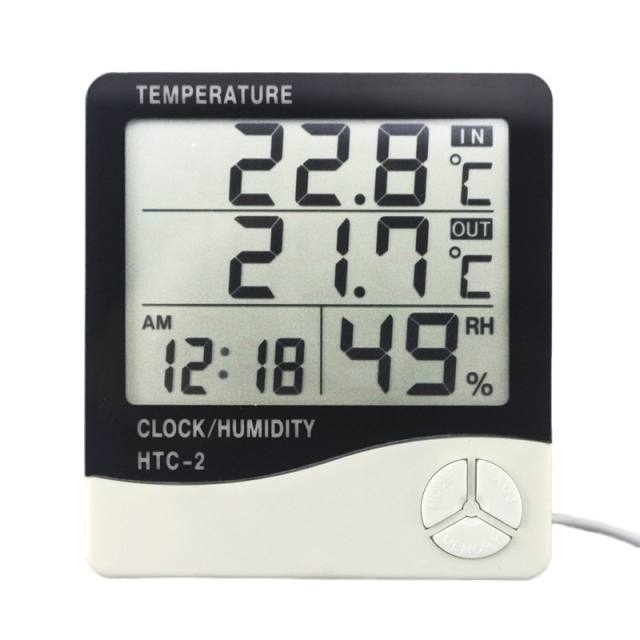 Weather station electronic thermometer, hygrometer with sensor, Equipment  \ Meters & Testers \ Temperature & humidity meters