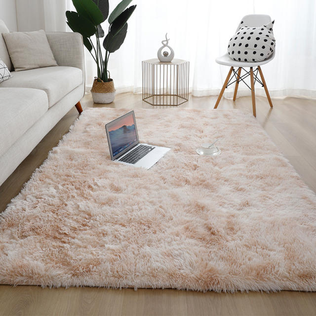 Velvet Carpet For Living Room Fluffy Rug Thicken Carpets Long Soft Floor  Rugs Bed Room Decor Tie Dyeing Plush Kids Room Mat Fz51-3