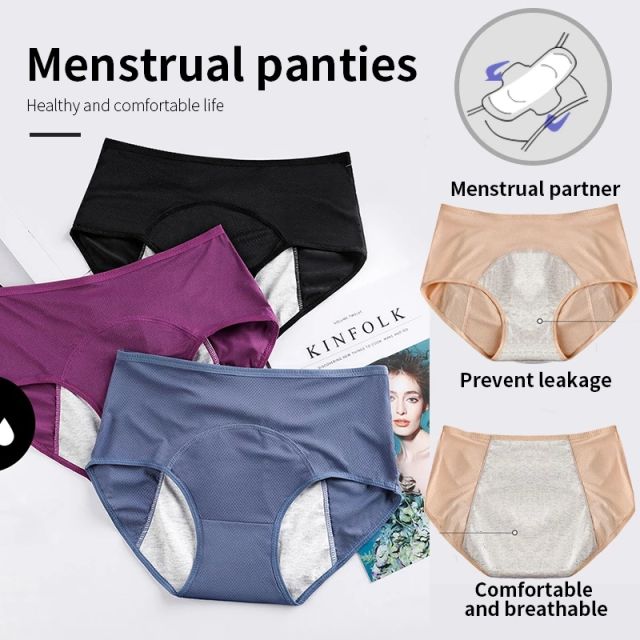 Female Cotton Leak Proof Underwear Waterproof Lingerie Women Pants