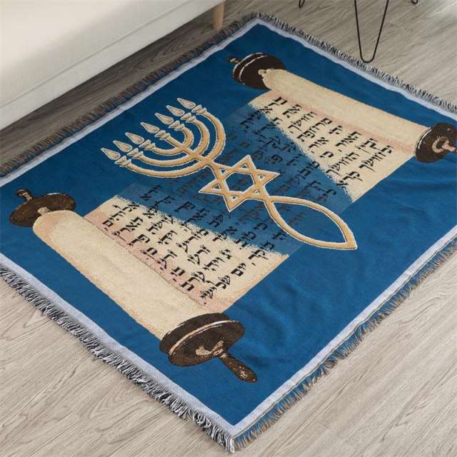 Israel Prayer Blanket Carpet Tapestry Sofa Knit Throw Towel