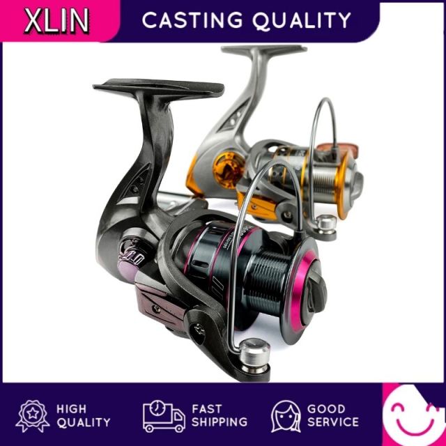 XLIN Fishing Reel Spinning 1000-7000 Series Metal Spool Spinning Wheel for  Sea Fishing Carp Fishing