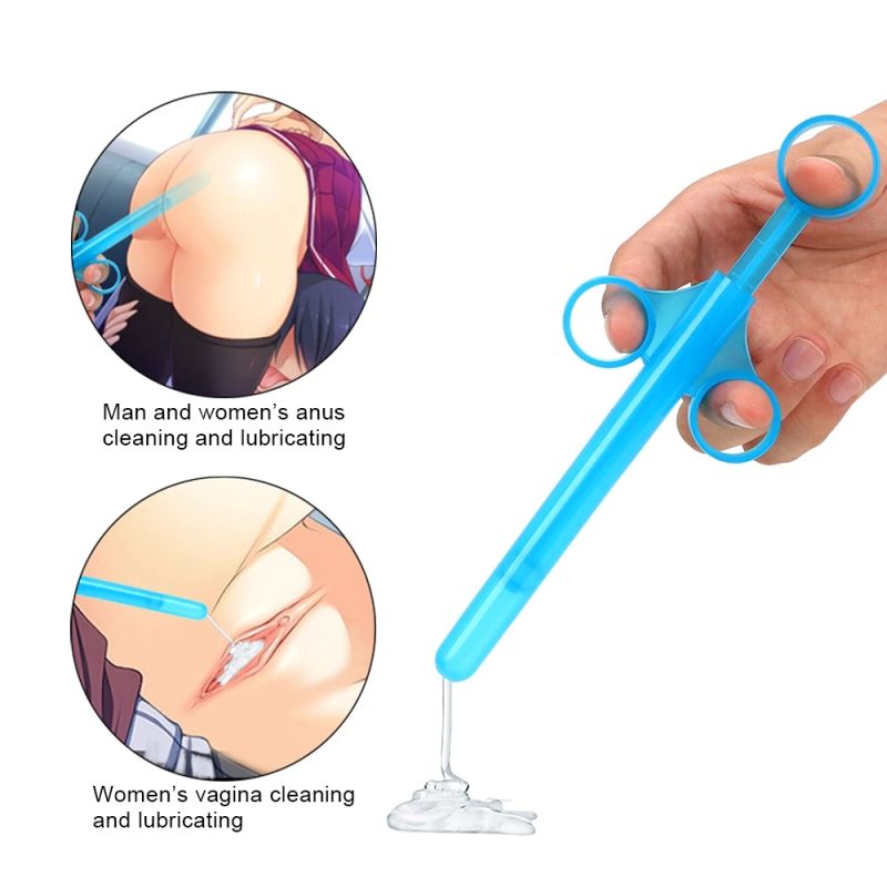 Lubrication Clean Sex Toys for Couples Anus Lubricant Enemator Vagina Lubricating  Oil Injection Syringe Tools Adult Products