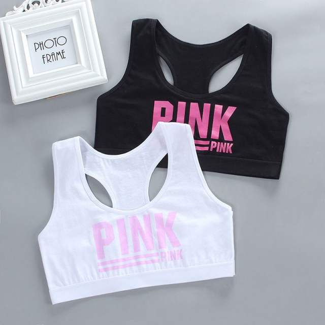 2Pc/Lot Teen Girl Sports Bra Kids Top Camisole Underwear Young