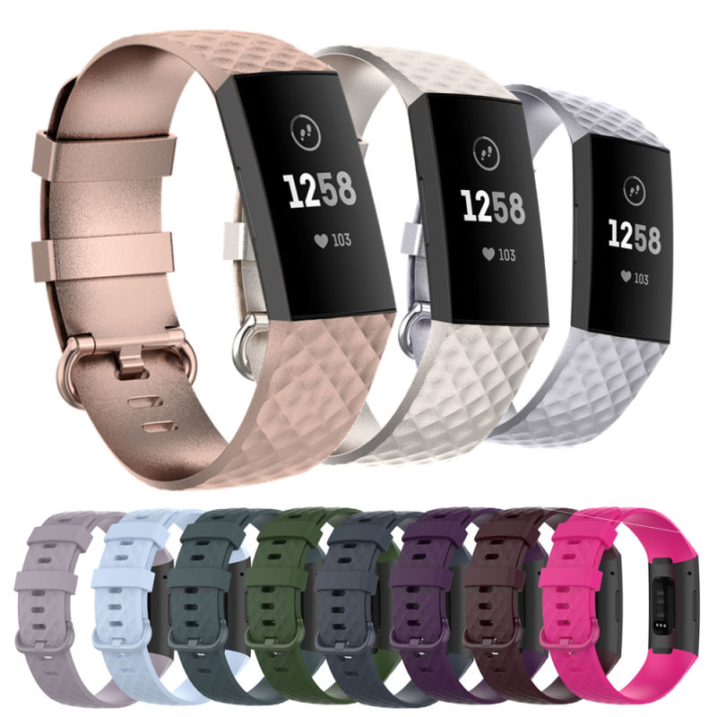 For Fitbit Charge 4 Sport Band Bracelet Charge 3 SE Silicone Strap